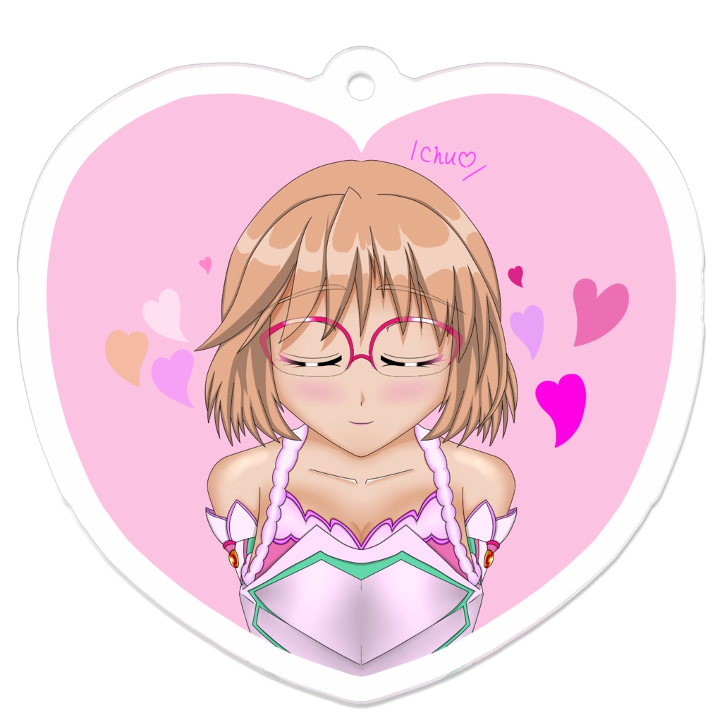 キス顔シンビちゃんアクリルキーホルダー（コーティング）