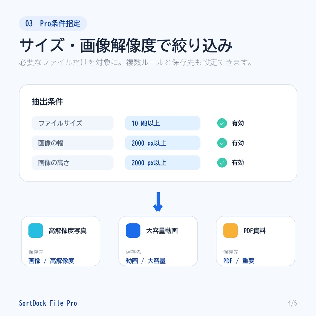 SortDock File Pro|画像・動画・PDFを自動整理するWindowsアプリ