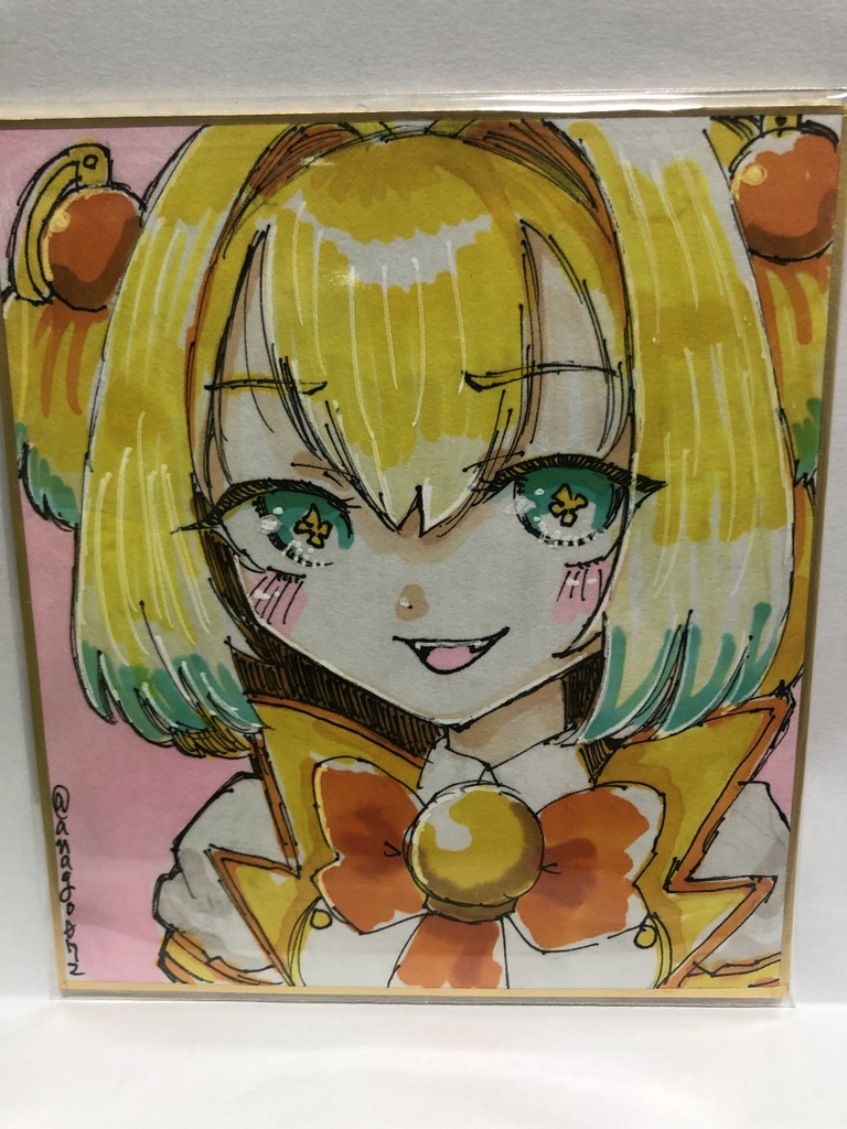 直筆ミニ色紙　IQ100億