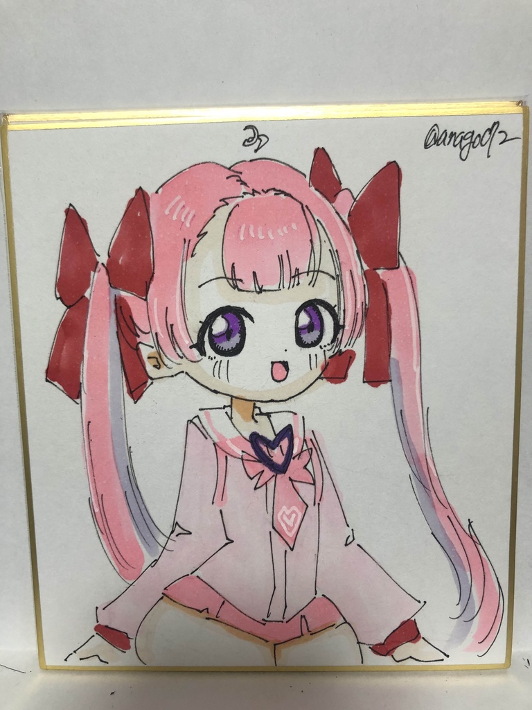 直筆ミニ色紙　ココア