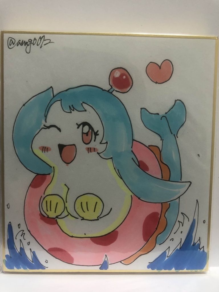 直筆ミニ色紙　ドルフィンボンバー