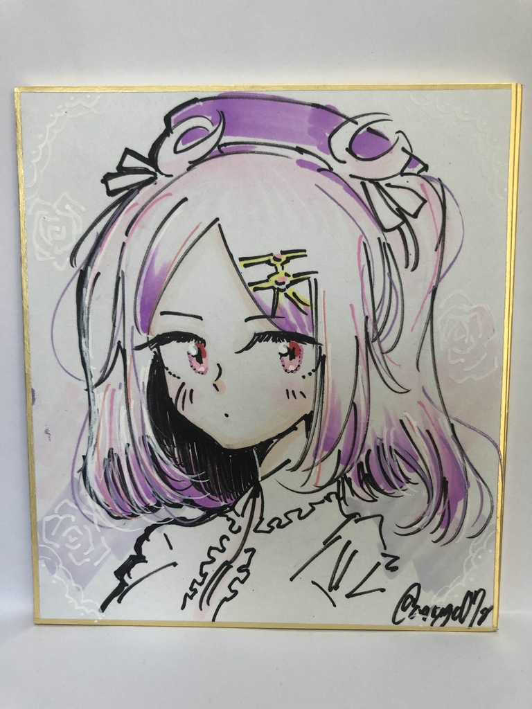 直筆ミニ色紙　テンシ