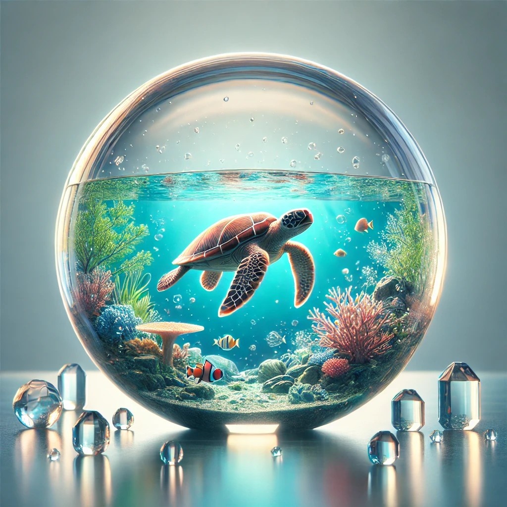 水晶球の世界・ウミガメ