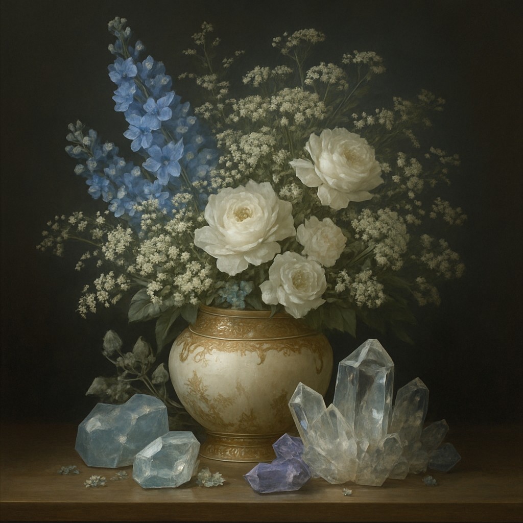 花と鉱物