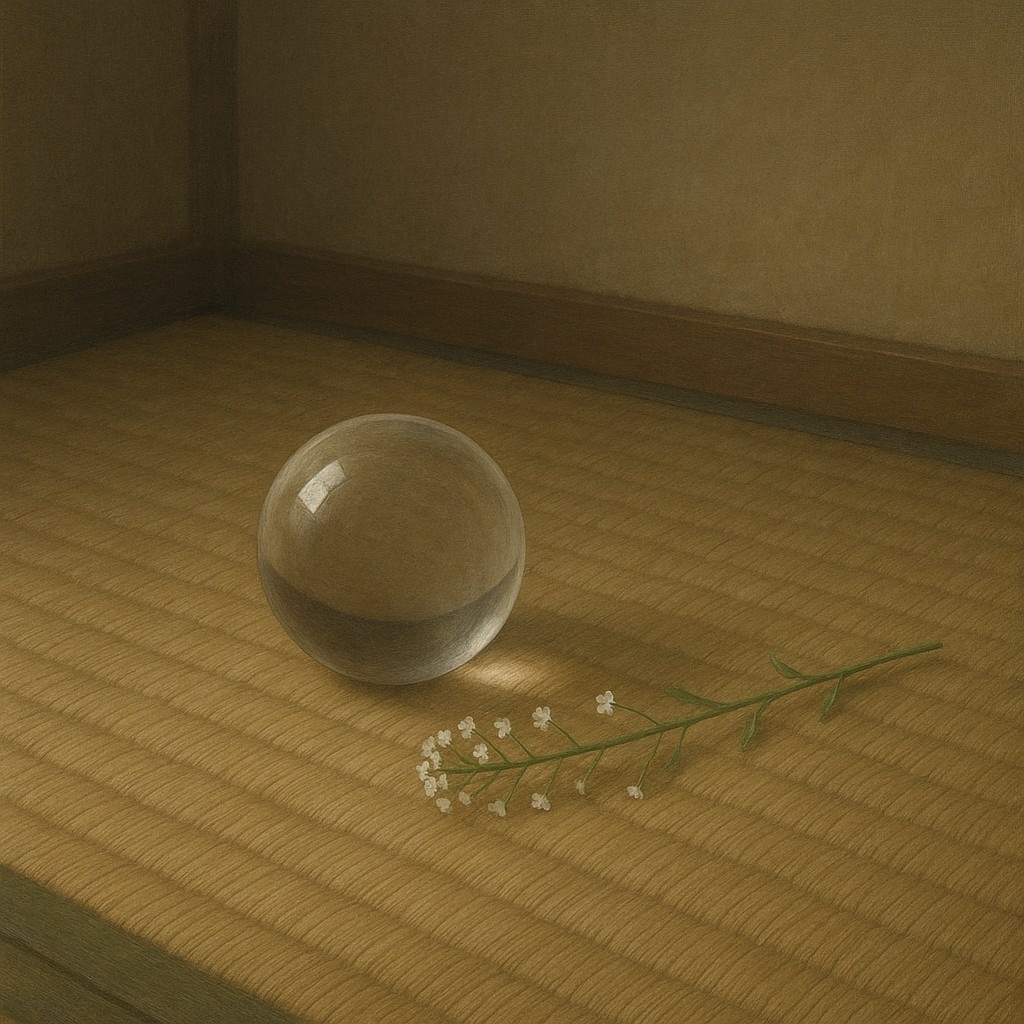 水晶球となすな　(Crystal Sphere and She）