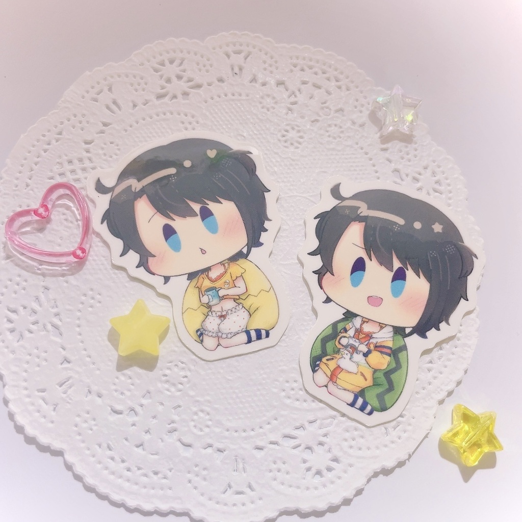 【非公式】高耐候ダイカットステッカー 部屋着2種