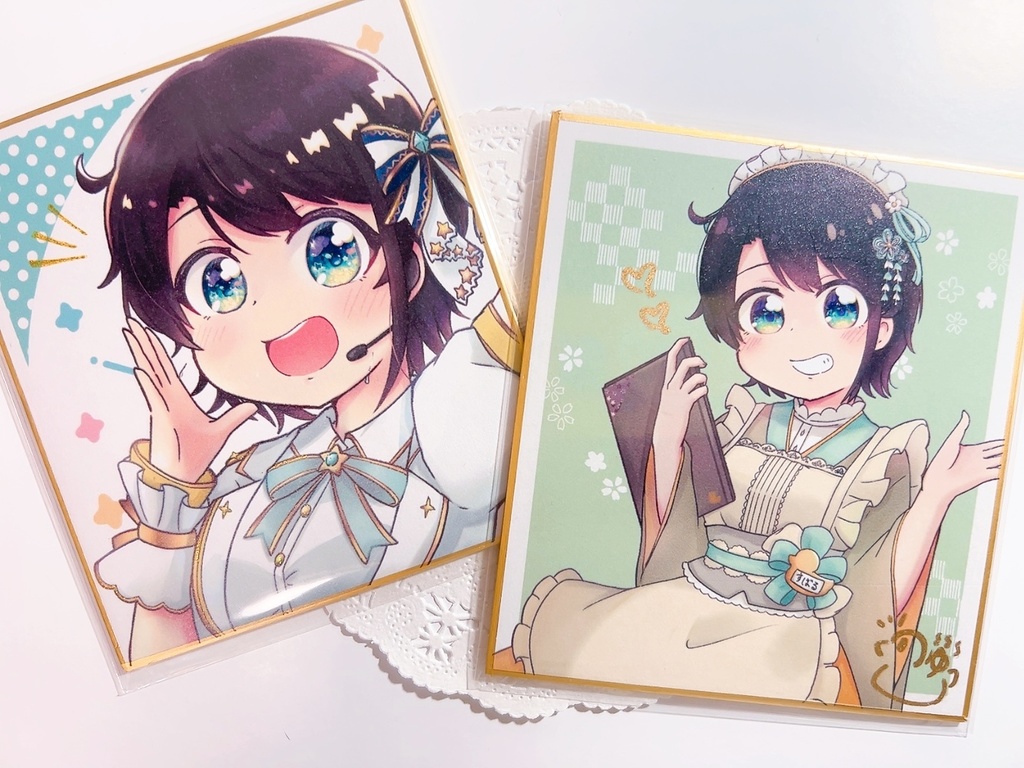 【非公式】印刷ミニ色紙 グリッター付き!