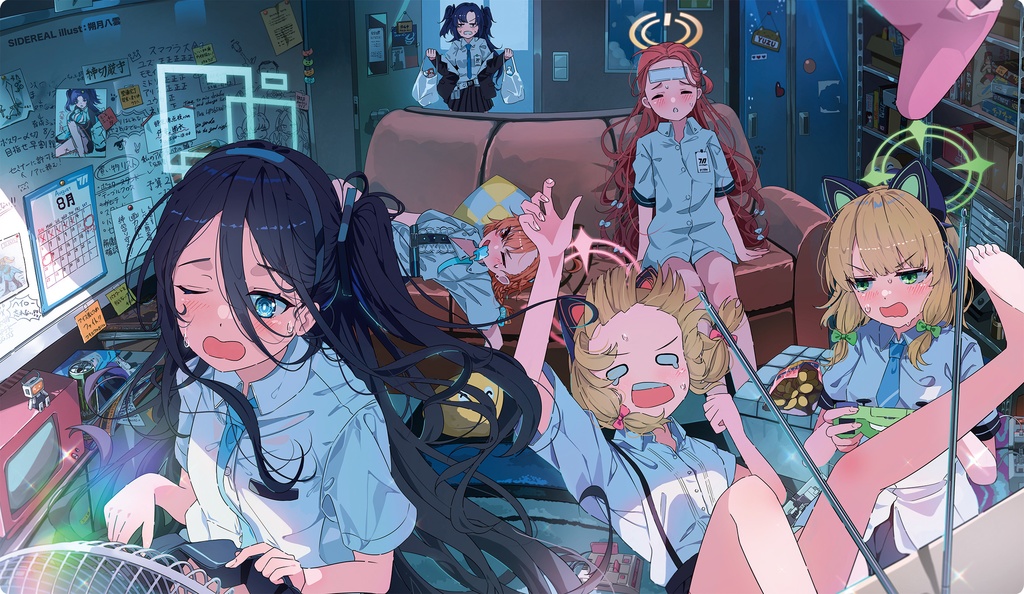プレイマット『ゲーム開発部（夏の部室）』