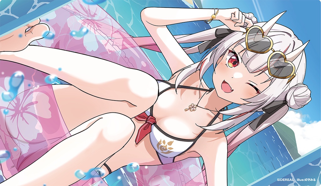 百鬼あやめ（水着）プレイマット