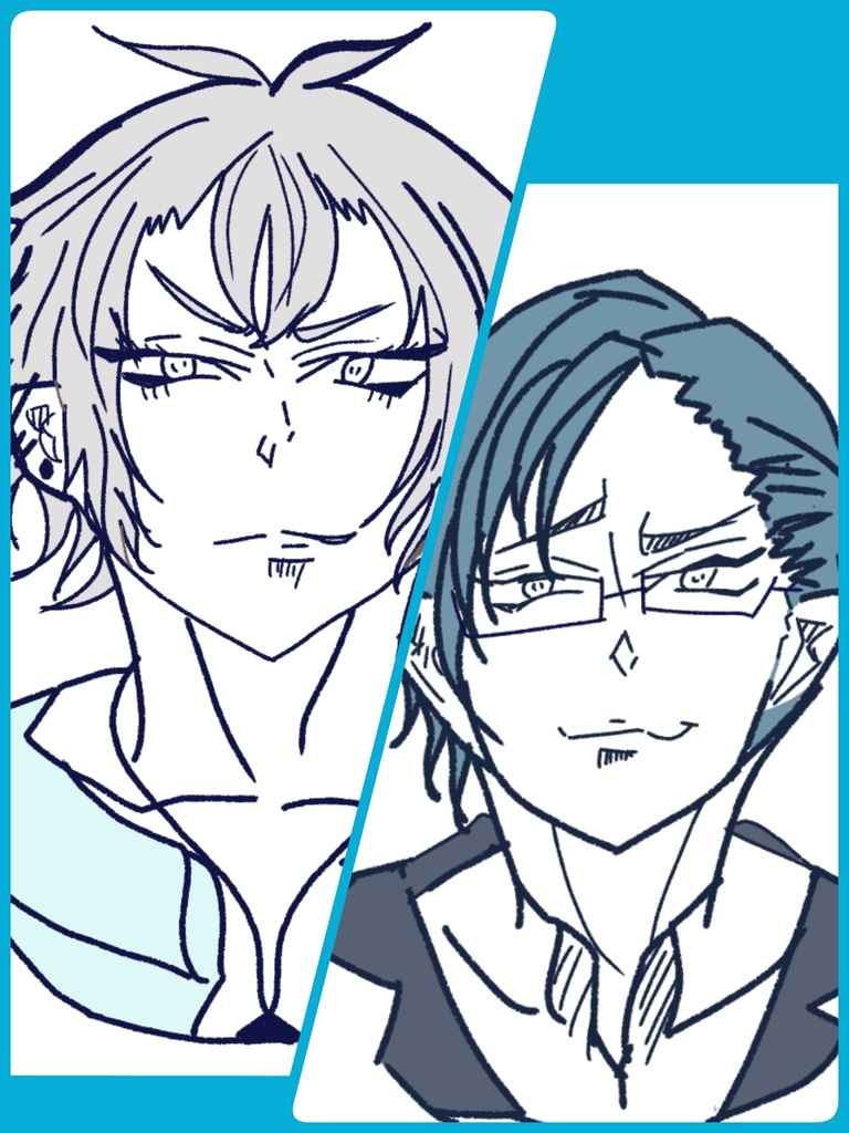 碧棺左馬刻×入間銃兎アクリルキーホルダー