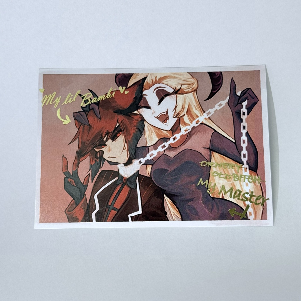 HazbinHotel ミニ箔押しカード