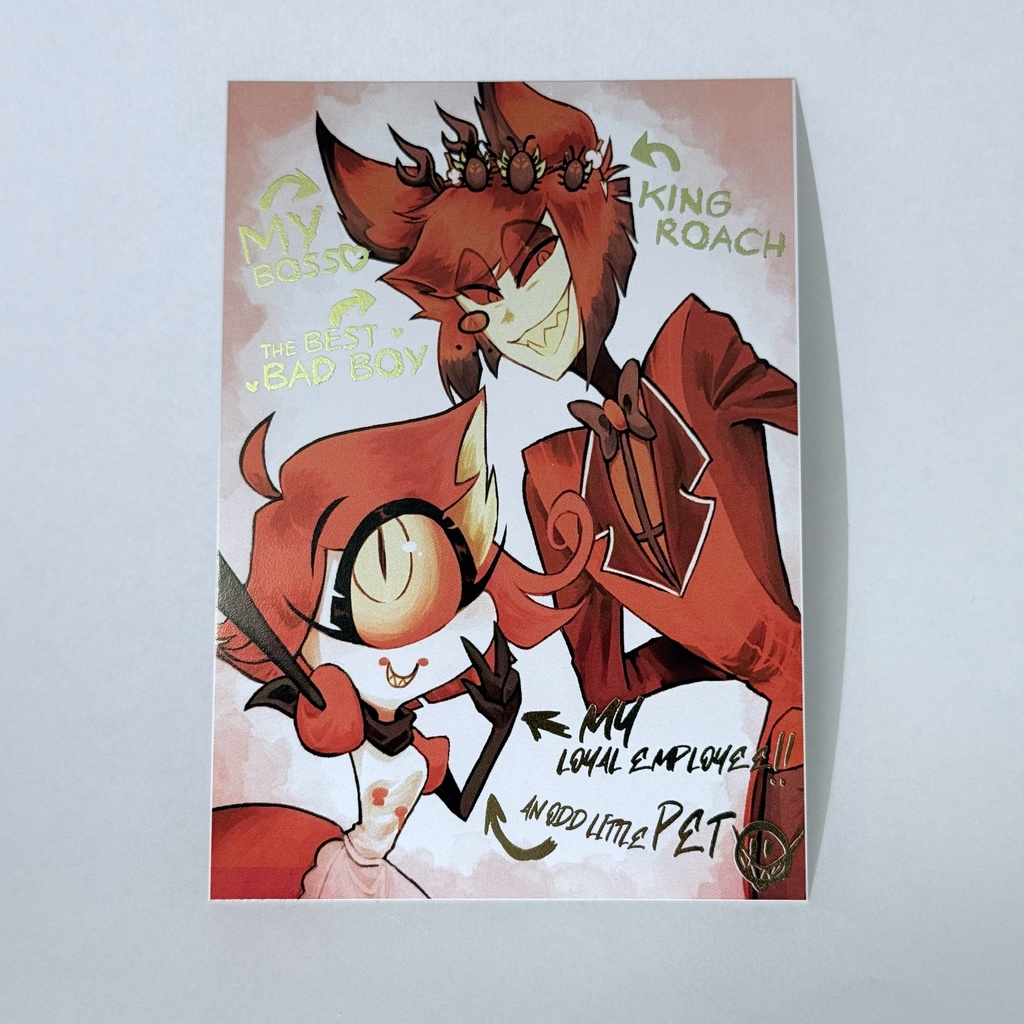 HazbinHotel ミニ箔押しカード