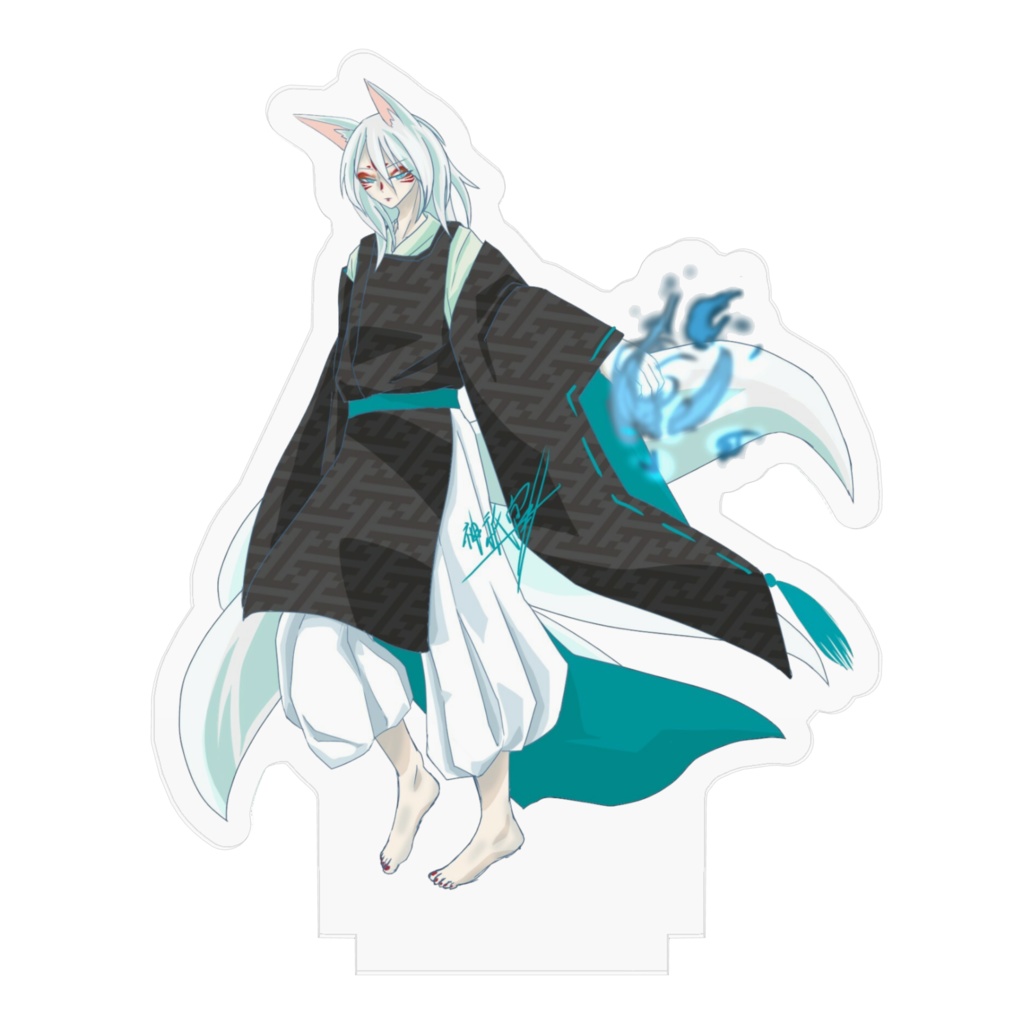 稲成白緑アクリルフィギュア(戦闘ver.)