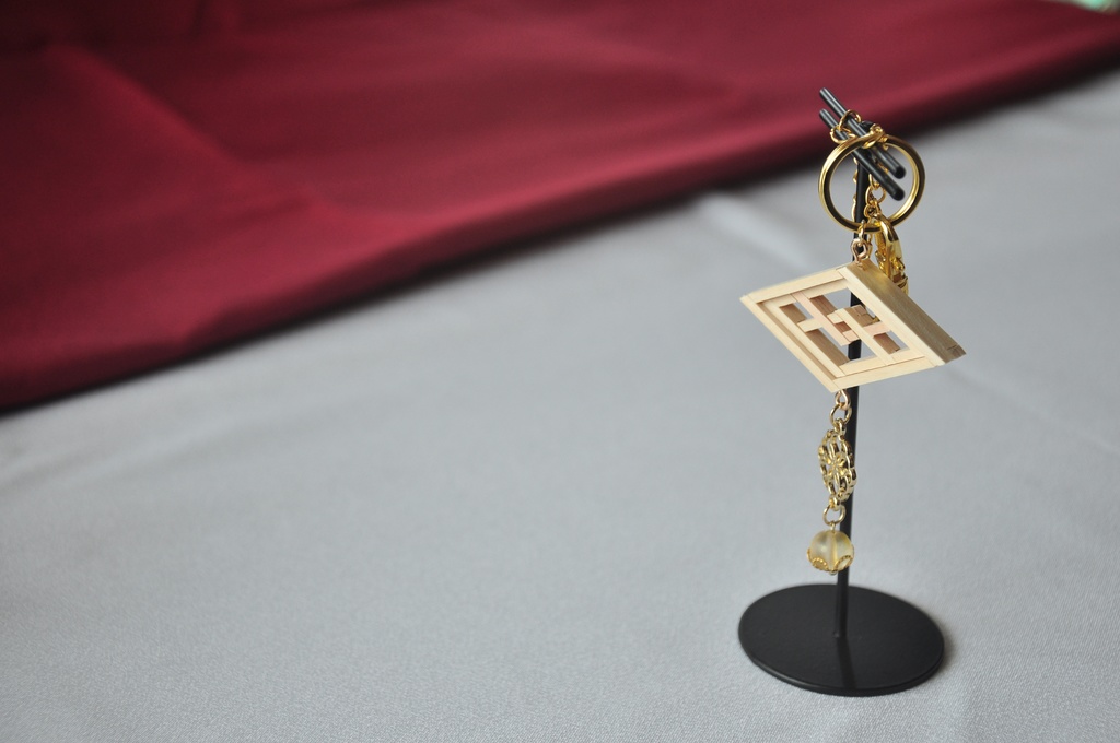 組子バッグチャーム 南泉一文字