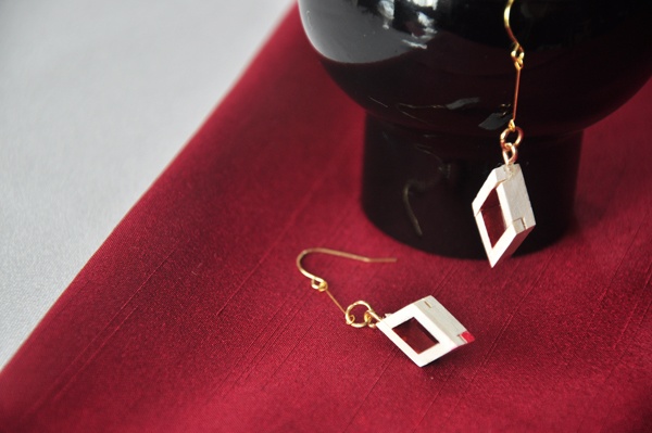 組子ピアス・イヤリング 一文字則宗