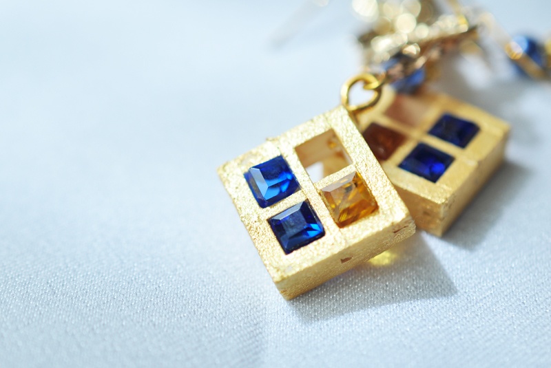 組子ステンドグラスアクセサリー　三日月宗近