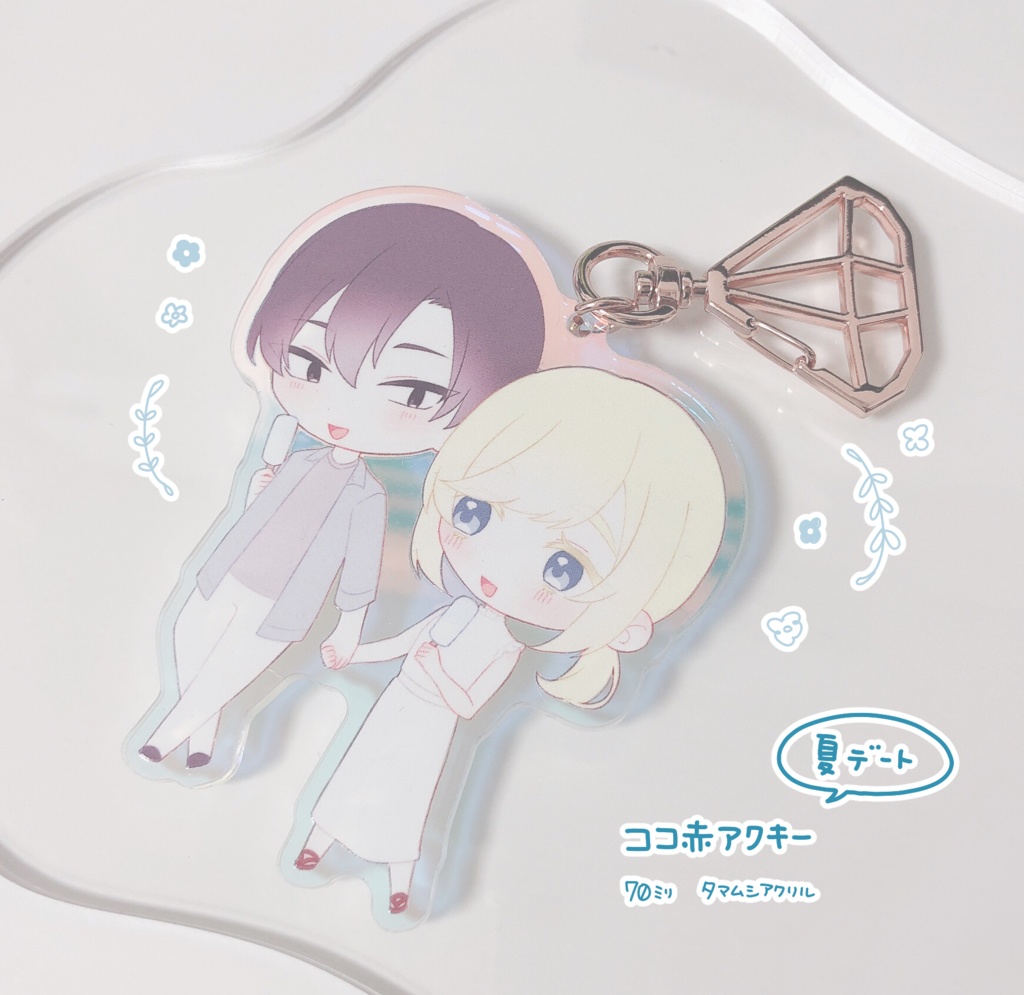 ココ赤アクキー🍨🌿🤍