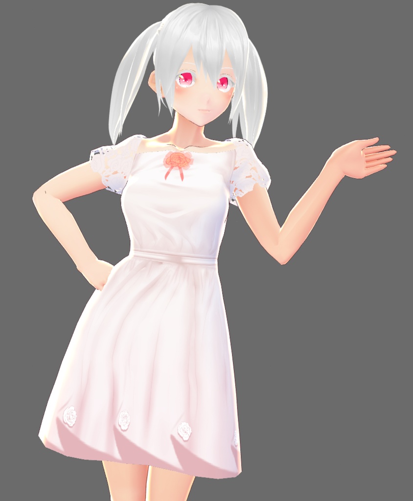 [Vroid用]Mini Wedding Dress
