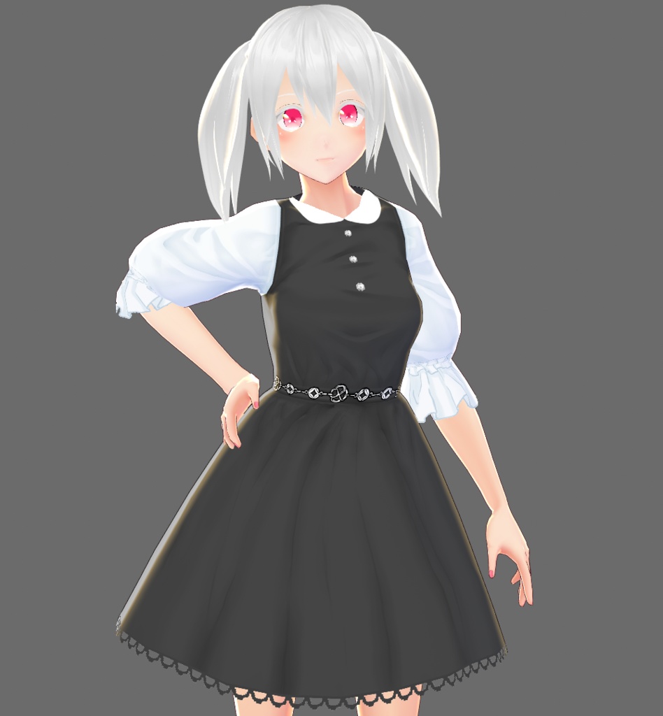 [Vroid用]Simple Black Dress