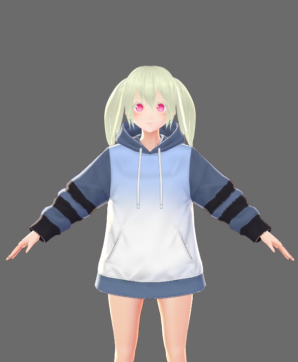  [Vroid用]ハトパーカー