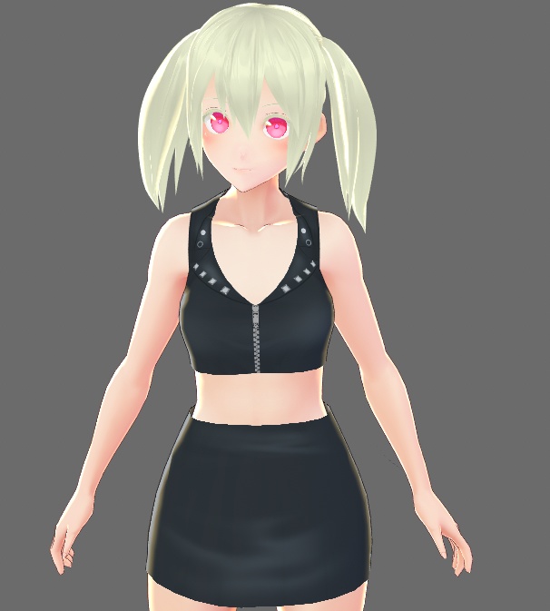 [Vroid用]レザーコーディネート