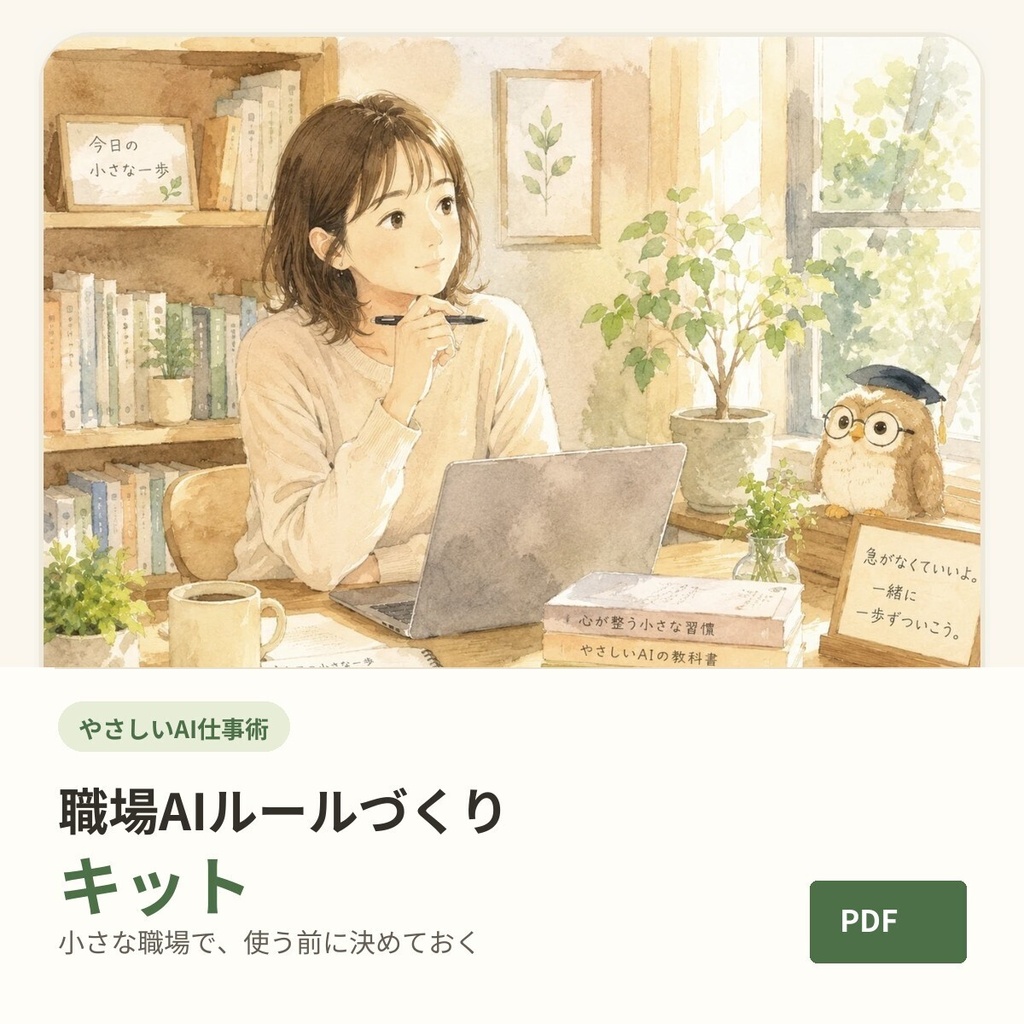 やさしい職場AIルールづくりキット【職場導入版】