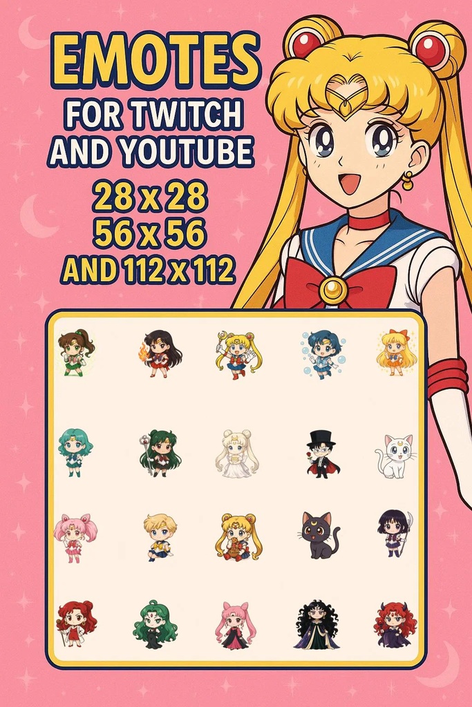 20 Sailor Moon Emotes
