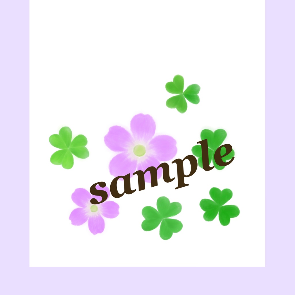 カタバミのデザインペーパー