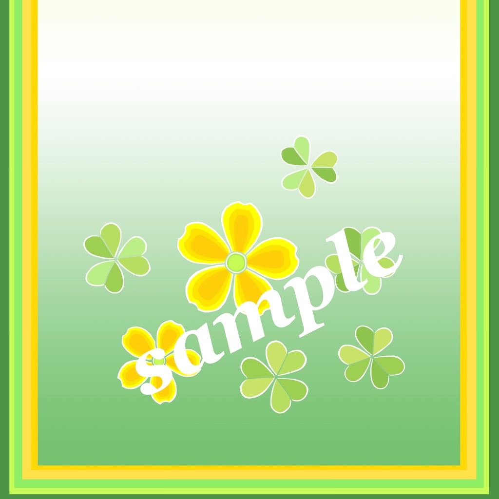 カタバミのデザインペーパー