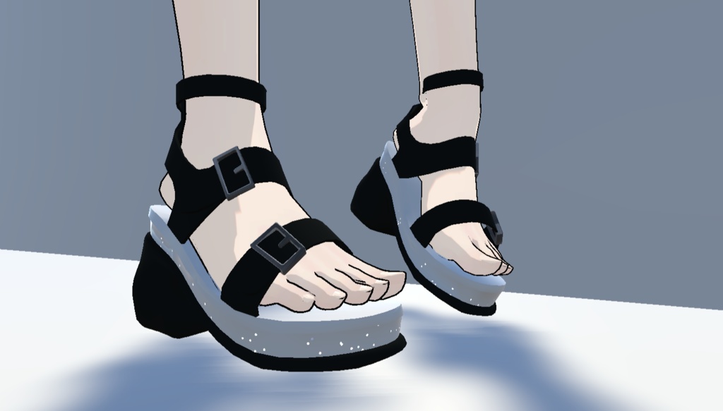【セール中】3Dモデル「thick bottom sandals」 forGrus
