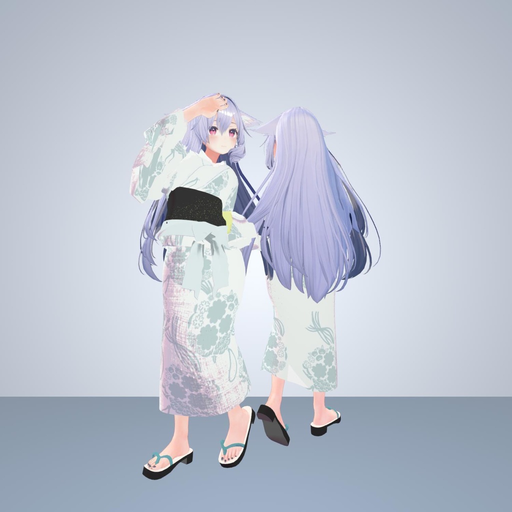 4アバター対応着物「薬玉」【Grus/桔梗/リンフェイ(女性型)/キュリシア対応】