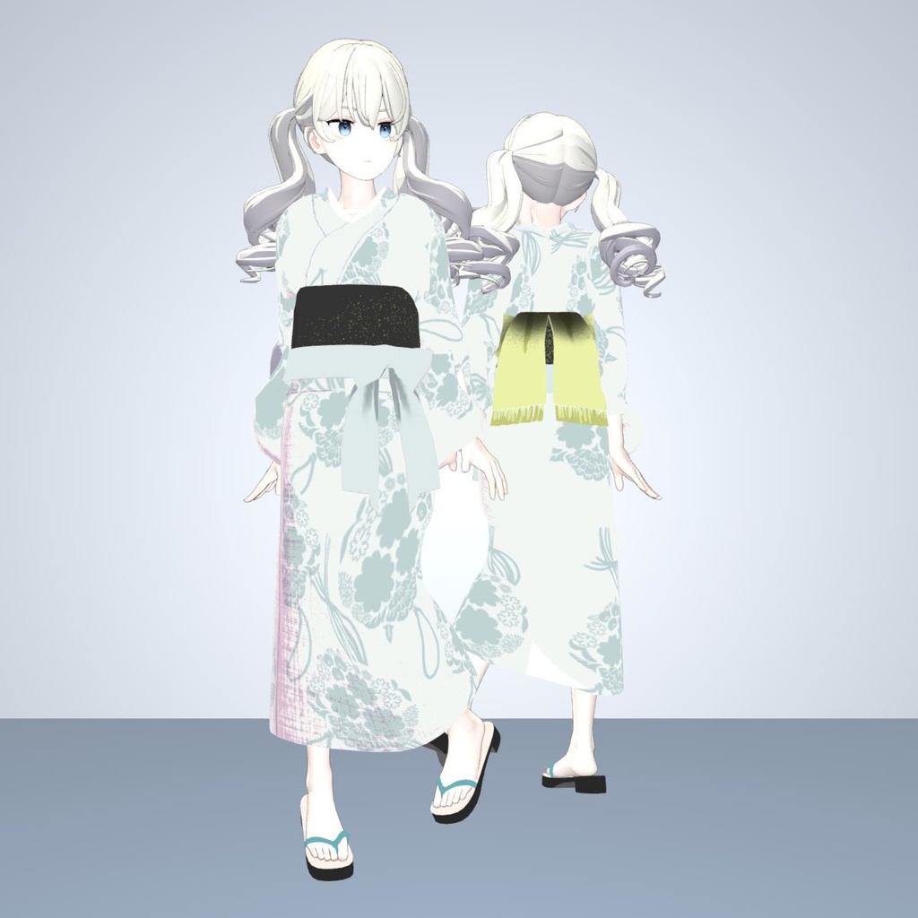 4アバター対応着物「薬玉」【Grus/桔梗/リンフェイ(女性型)/キュリシア対応】