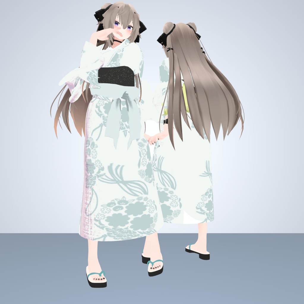 4アバター対応着物「薬玉」【Grus/桔梗/リンフェイ(女性型)/キュリシア対応】