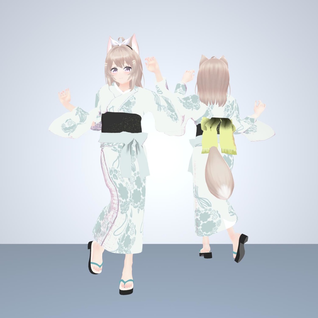 4アバター対応着物「薬玉」【Grus/桔梗/リンフェイ(女性型)/キュリシア対応】