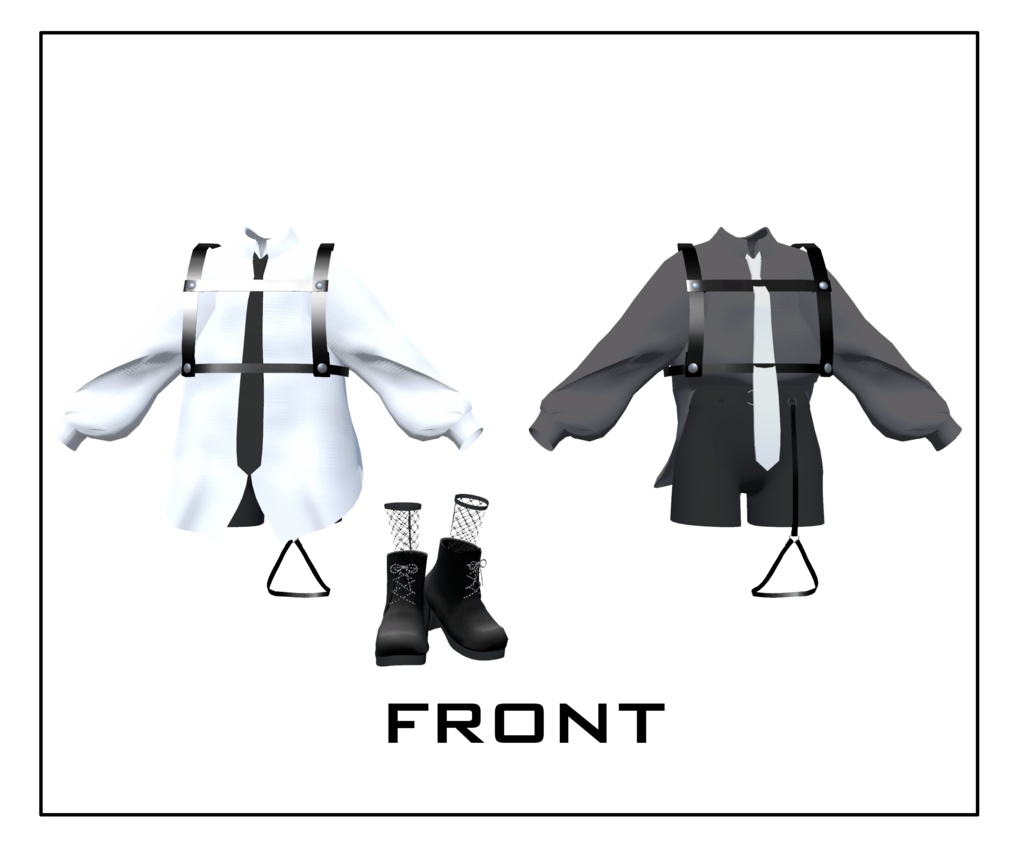 パンクロングシャツコーデ【Grus専用】