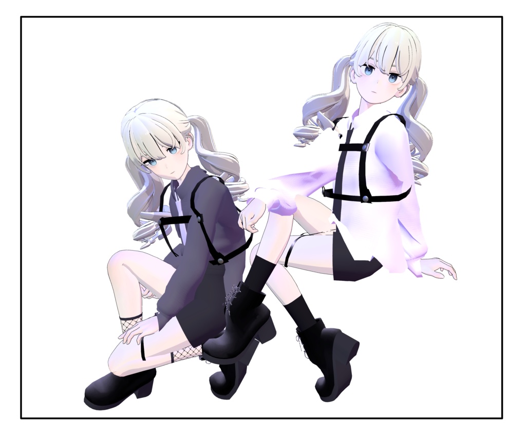 パンクロングシャツコーデ【Grus専用】