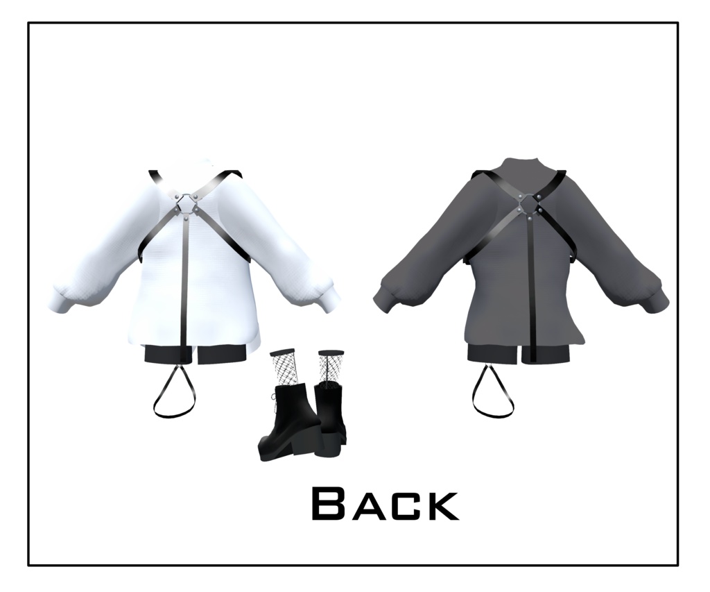 パンクロングシャツコーデ【Grus専用】