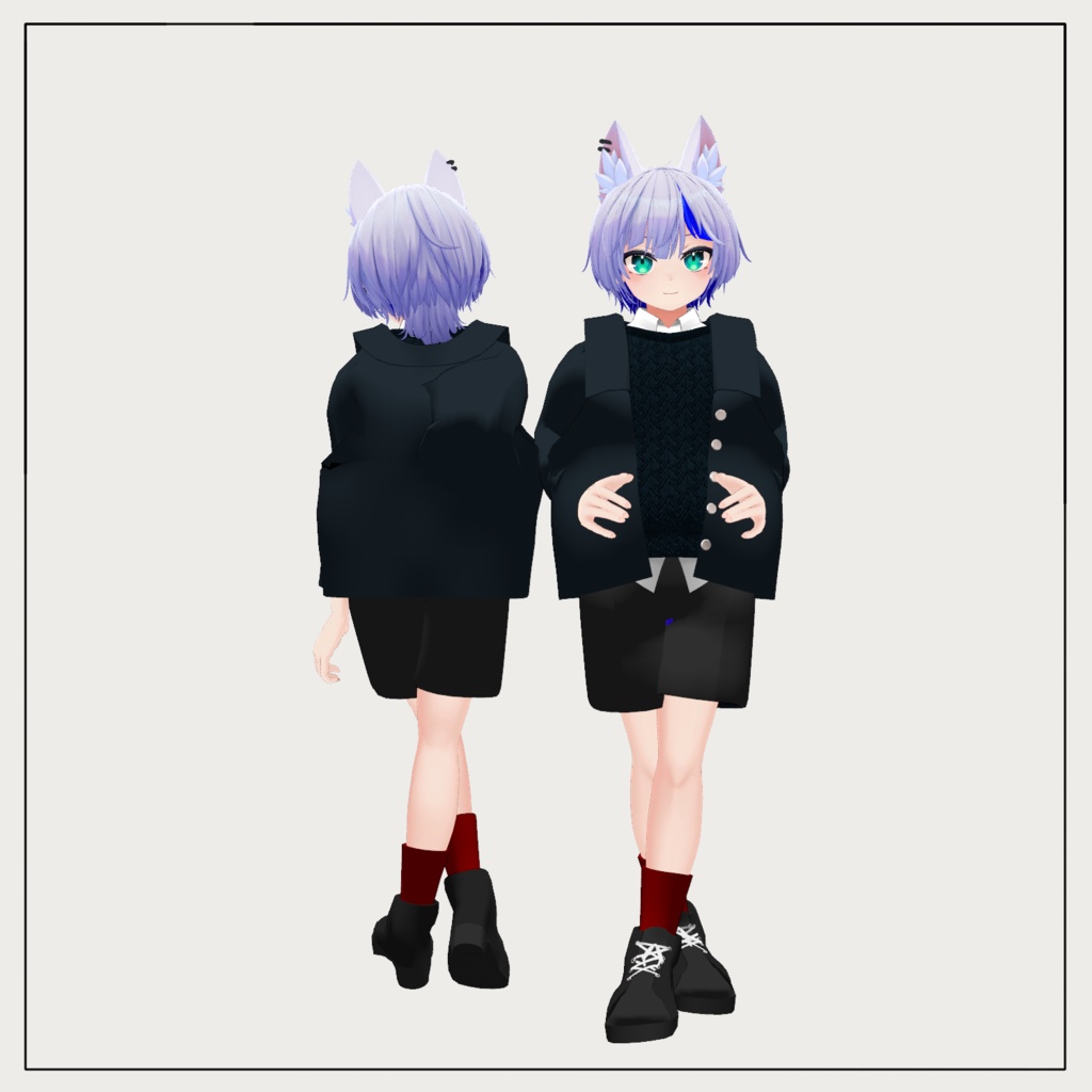 【Grus/ハオラン対応】シャツセーターセット