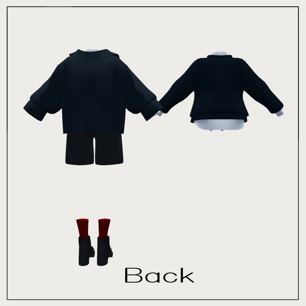 【Grus/ハオラン対応】シャツセーターセット