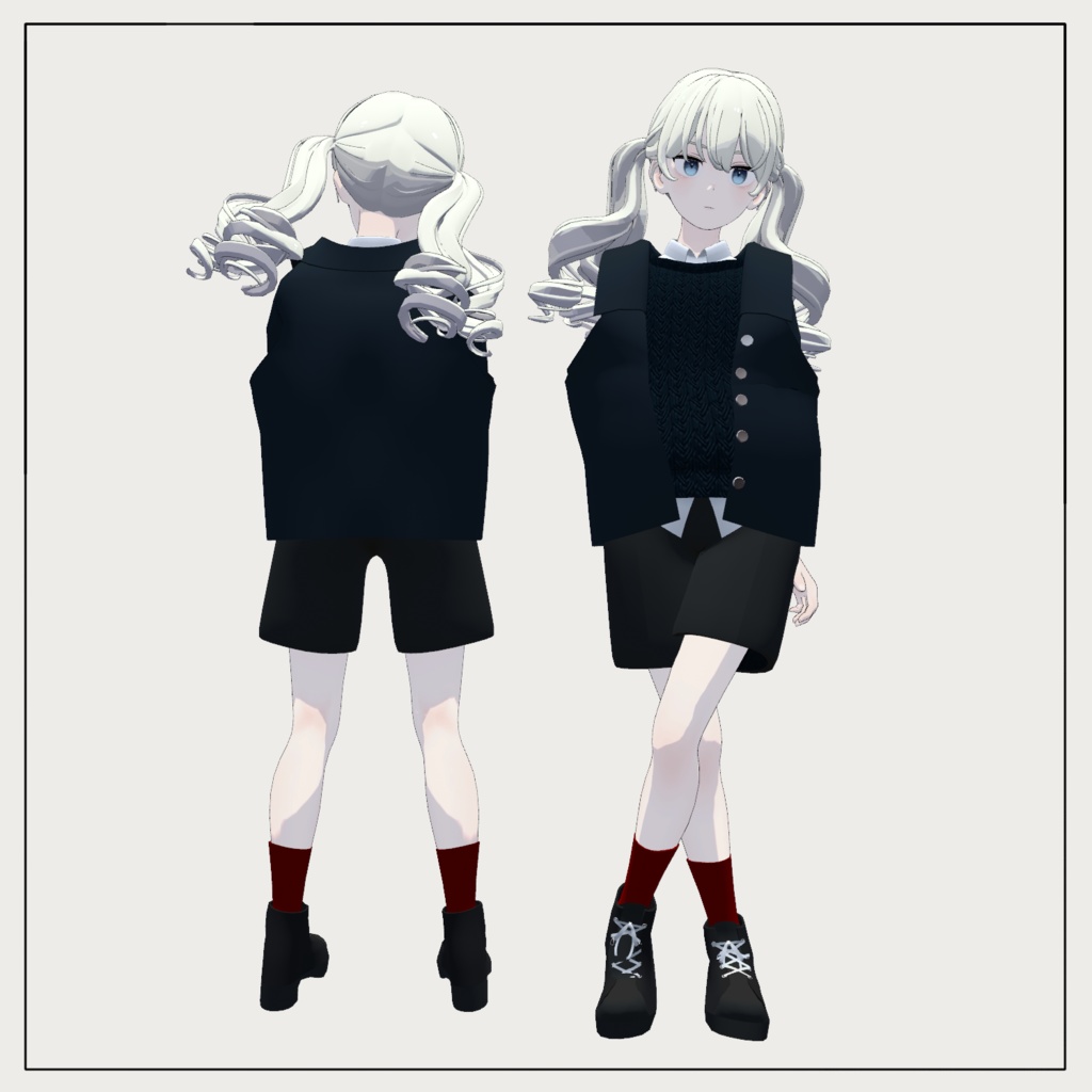 【Grus/ハオラン対応】シャツセーターセット