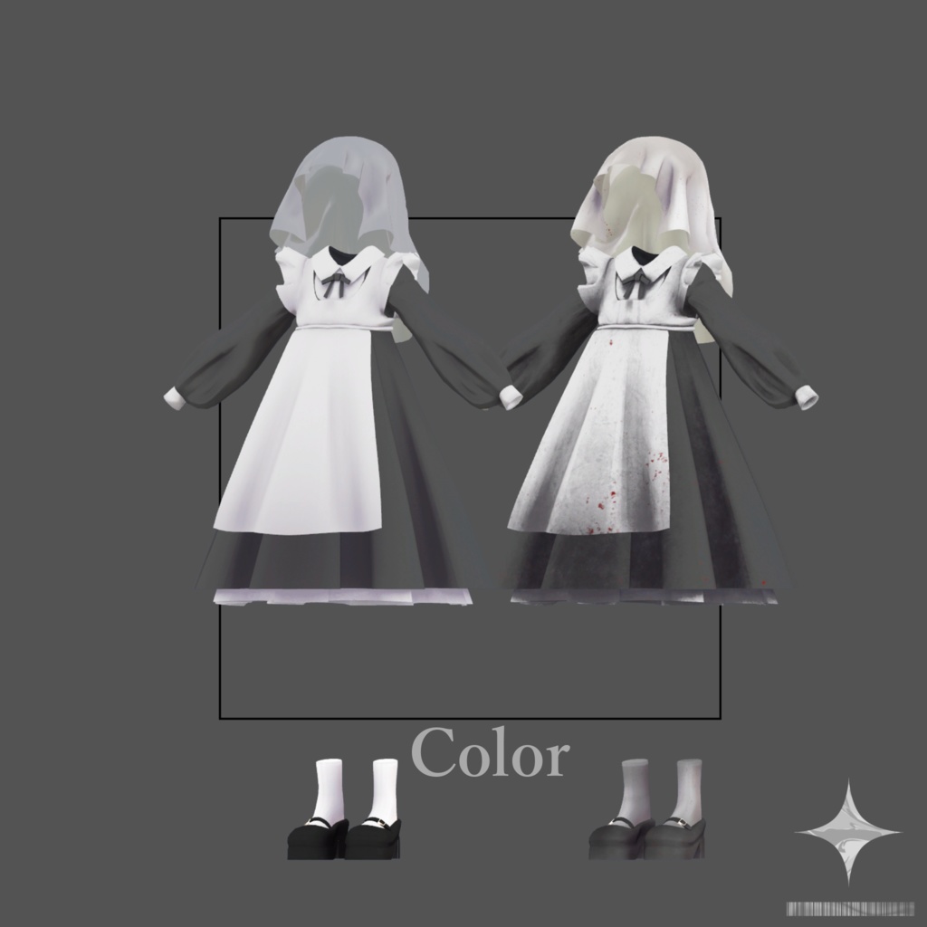 【Lapwing対応】おばけエプロンドレス