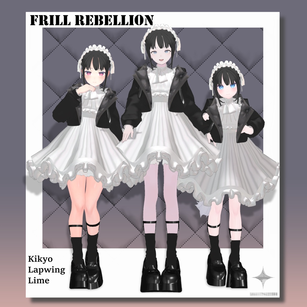 11アバター対応＋首すげ替え用素体つき「FrillRebellion」【桔梗/Lapwing/ライム/マヌカ/瑞希/萌/セレスティア/森羅/龍のヨルちゃん/ゾメちゃん/イェギ、ユリウス対応】