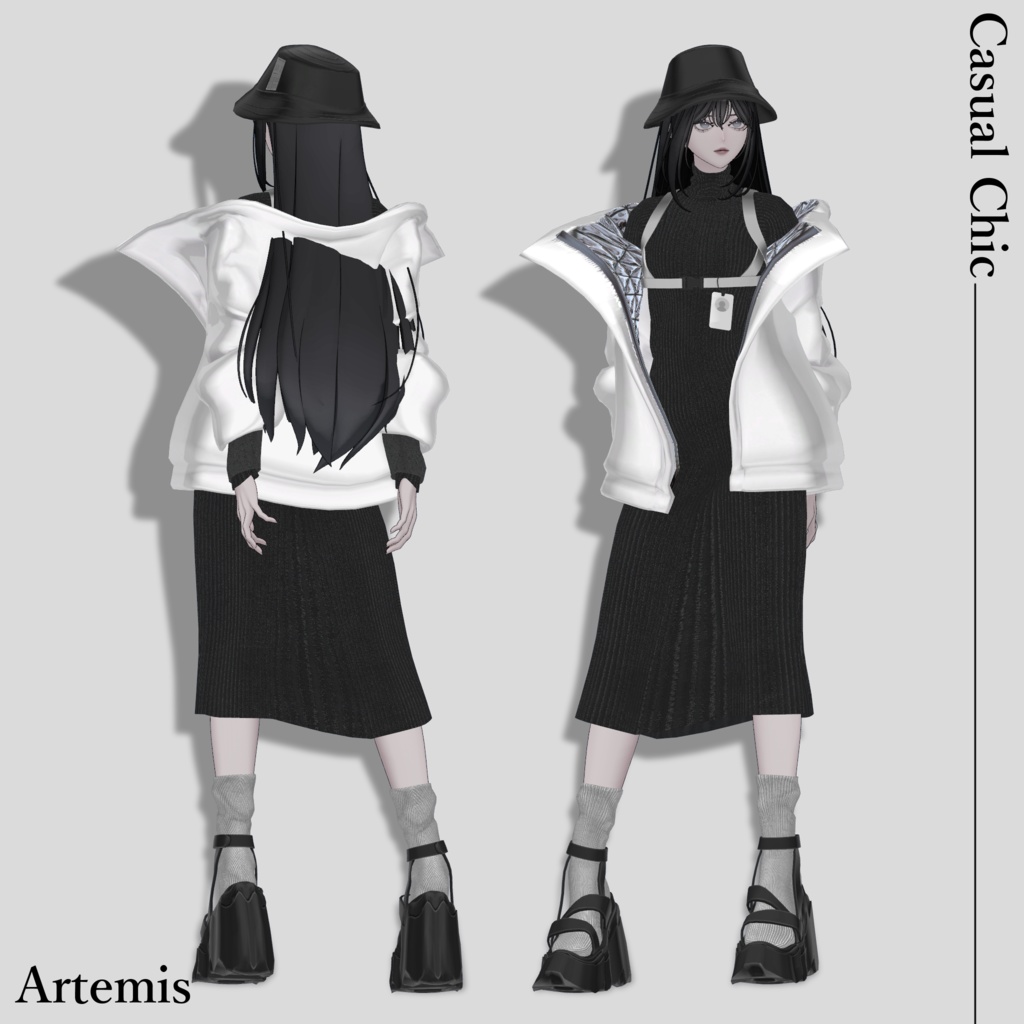 4アバター対応+素体つき「Casual Chic」【Artemis/Lapwing/森羅/桔梗/ビナア対応】