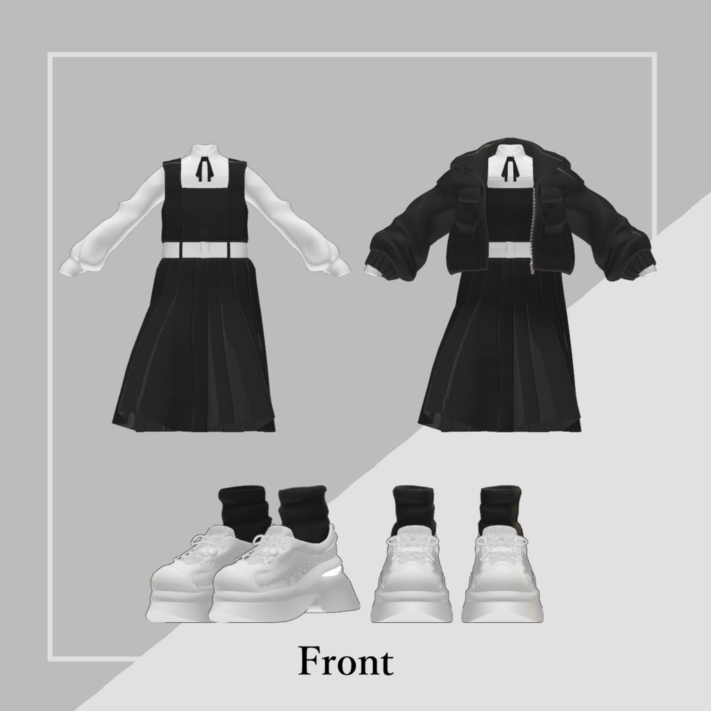 3アバター対応「Two-tone Unifom」【森羅/マヌカ/Lapwing対応】