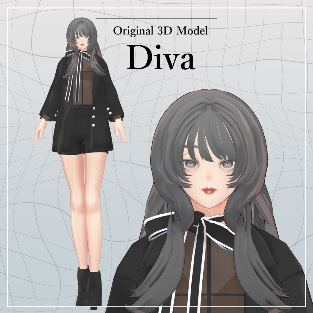 【無料】オリジナル3Dモデル「Diva」