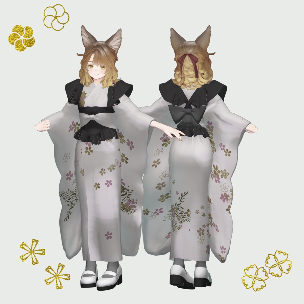 【1/15まで500円引きセール中】 3アバター対応「カジュアル振袖」【Lapwing/マリシア/しなの】MA対応