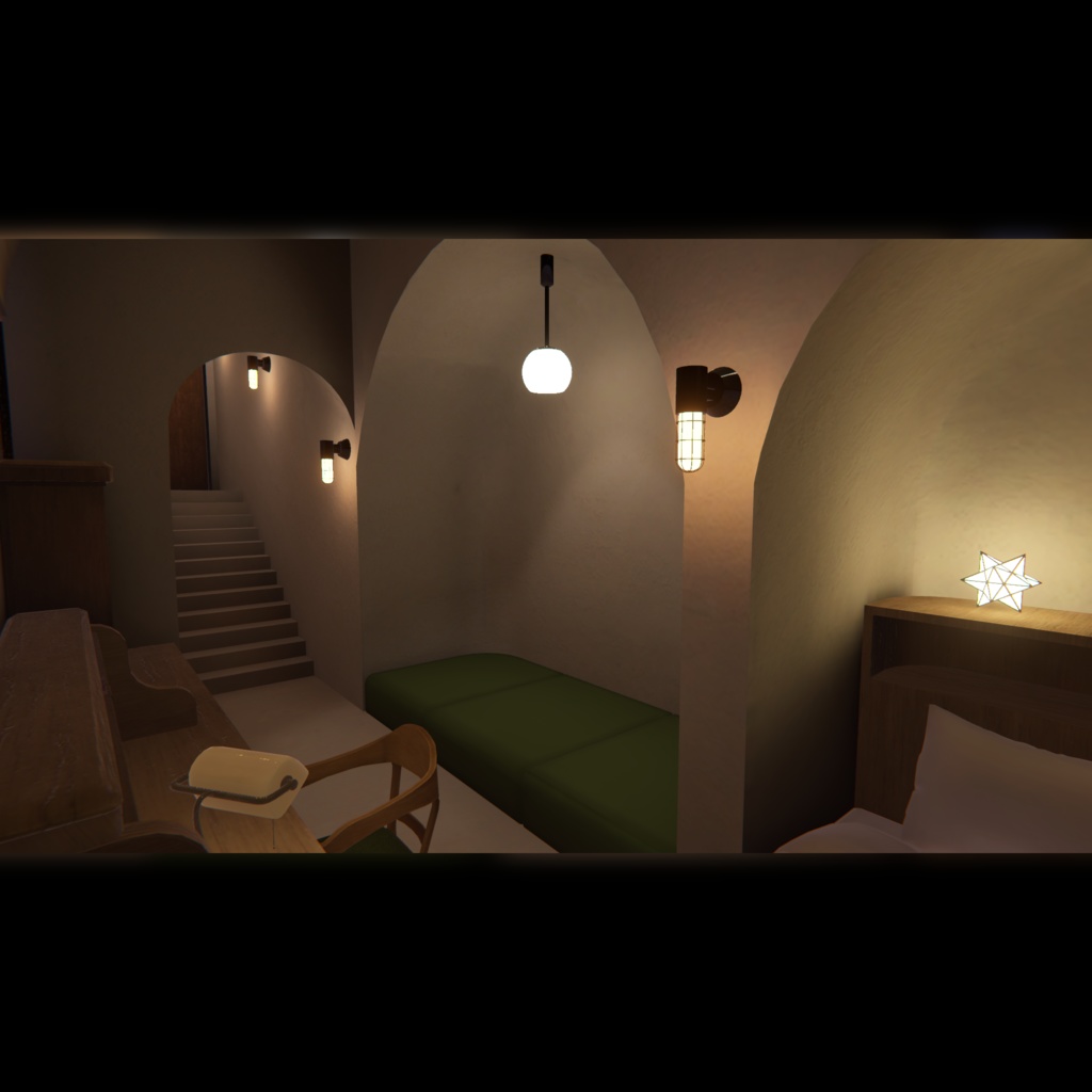 VRC向けワールド「Arched Nook」