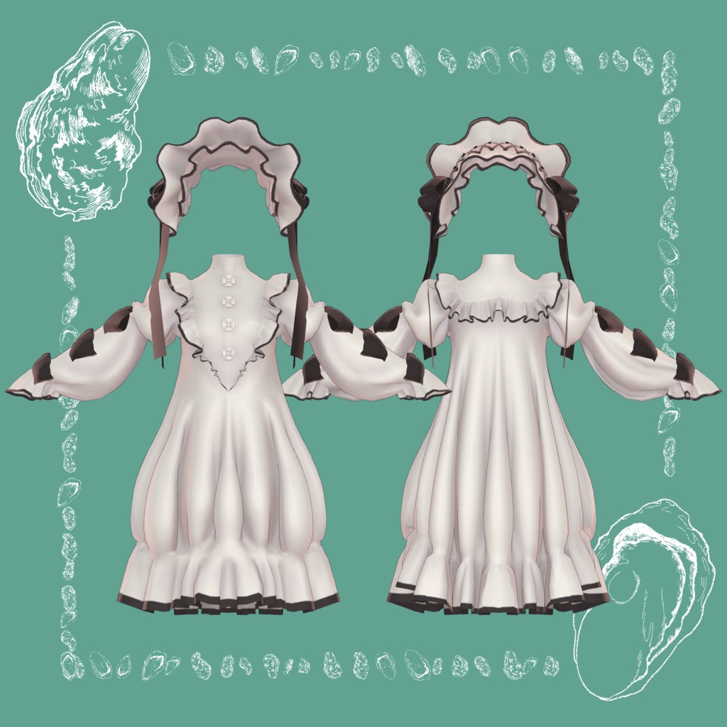 6アバター対応「Oyster dream」【フィユエ/マリシア/Lapwing/しなの/マヌカ/キプフェル】MA対応