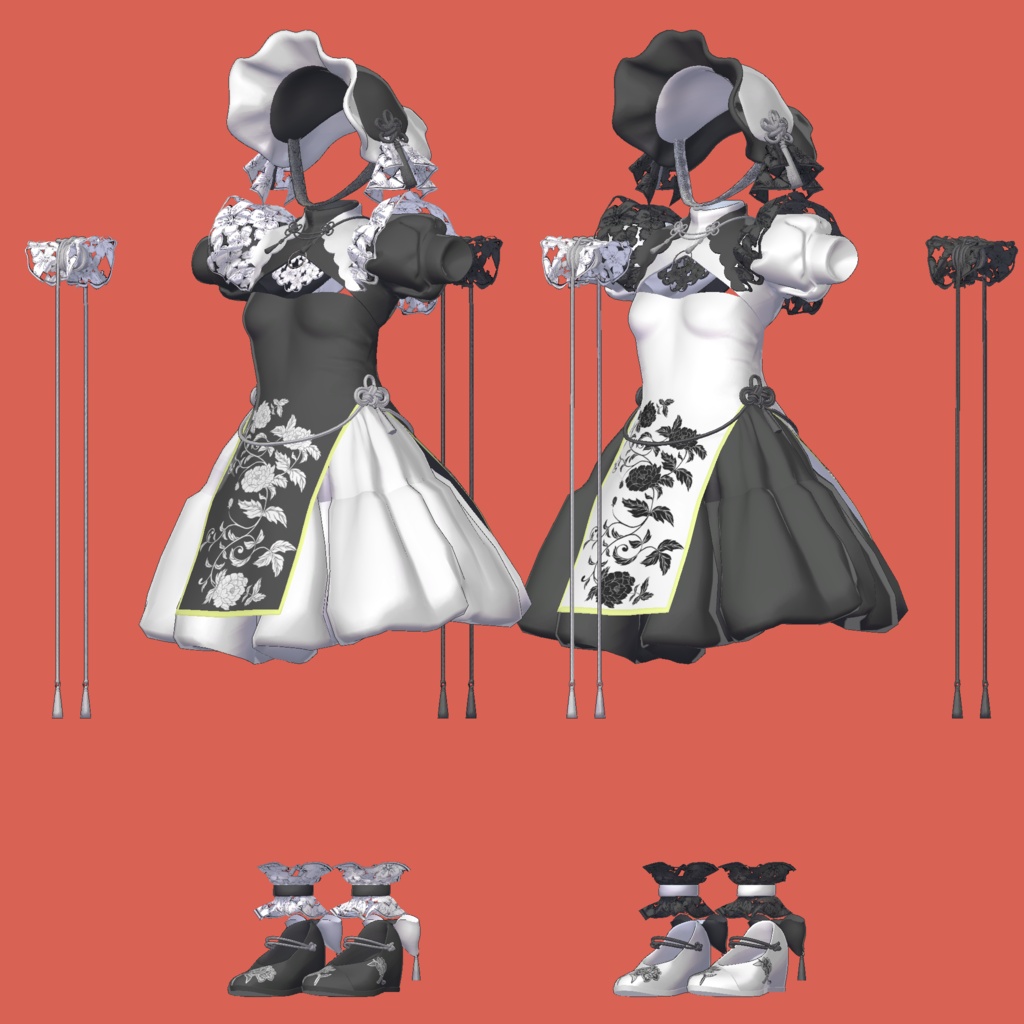 【5/1~5/31まで半額セール中】3アバター対応「オリエンタルメイド」【くろなつ/マヌカ/ルミナ】MA対応