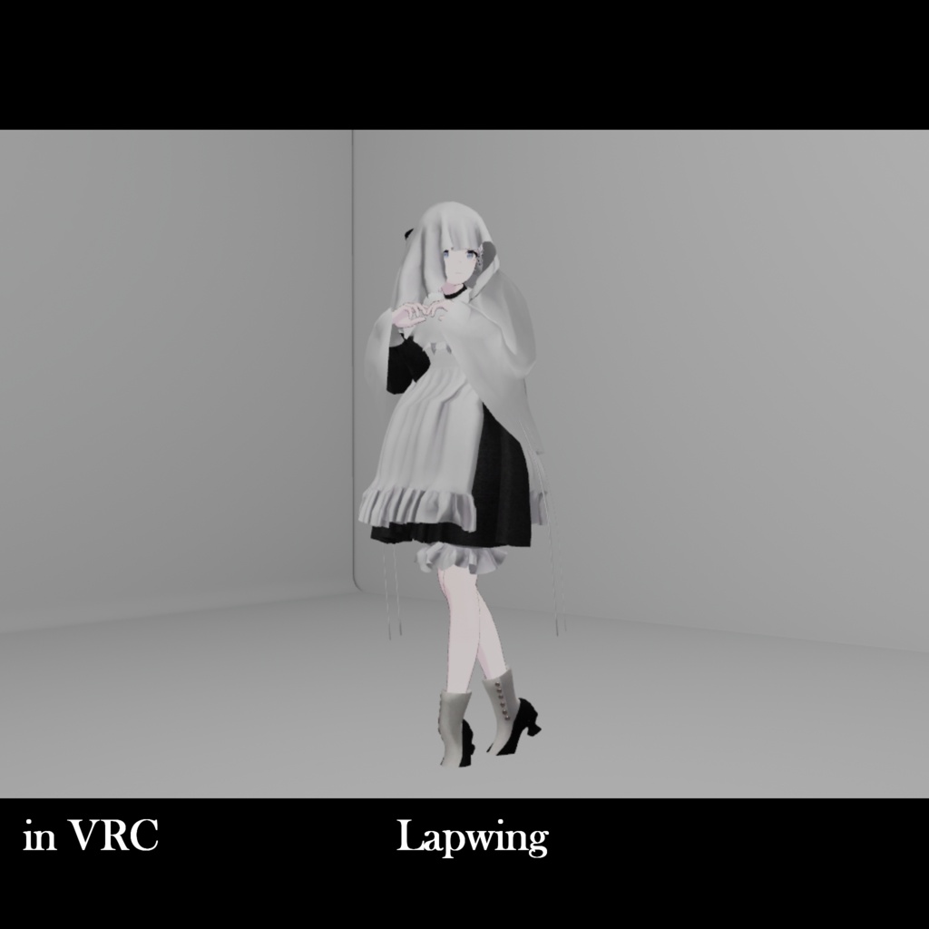 5周年記念半額セール中(10/14まで) 3アバター対応「おばけエプロンドレス V2」【Lapwing/マリシア/しなの】MA対応